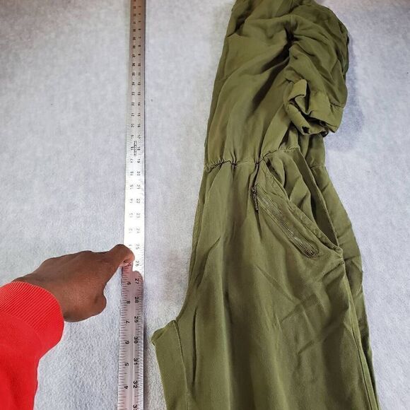 La Belle Roc Jumpsuit Womens Small Green Rocawear Long Zipper Pockets One Piece - Picture 10 of 14